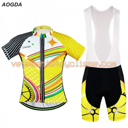Tenue Cycliste et Cuissard à Bretelles 2017 Aogda N029