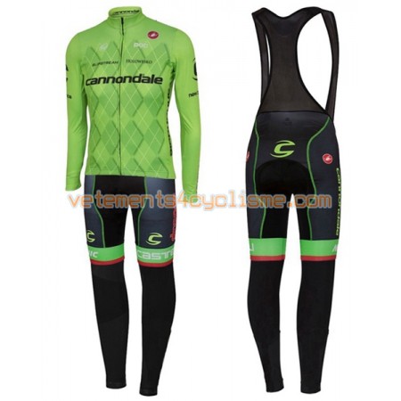 Tenue Cycliste Manches Longues et Collant à Bretelles 2016 Cannondale-Drapac N001