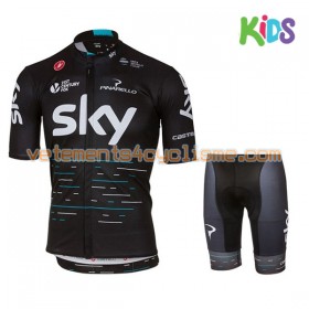 Tenue Cycliste et Cuissard Enfant 2017 Team Sky N001