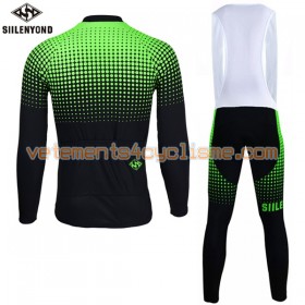 Tenue Cycliste Manches Longues et Collant à Bretelles 2017 Siilenyond N003