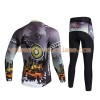 Tenue Cycliste Manches Longues et Collant Long 2017 Aozhidian N028