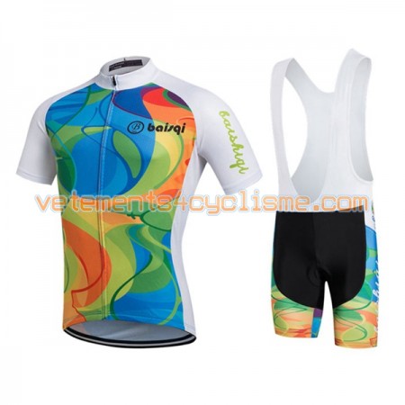 Tenue Cycliste et Cuissard à Bretelles 2016 Baishiqi Brand N015