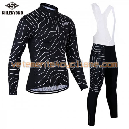 Tenue Cycliste Manches Longues et Collant à Bretelles 2017 Siilenyond N014