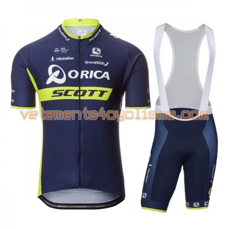 Tenue Cycliste et Cuissard à Bretelles 2017 Orica-Scott N001