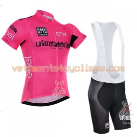 Tenue Cycliste Rose et Cuissard à Bretelles 2016 Giro dItalia