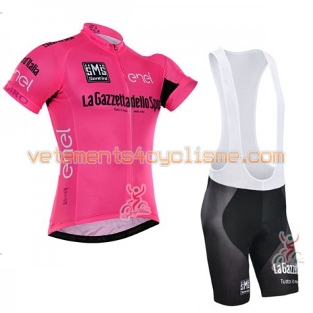 Tenue Cycliste Rose et Cuissard à Bretelles 2016 Giro dItalia