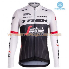 Tenue Cycliste Manches Longues et Collant à Bretelles 2016 Trek-Segafredo Hiver Thermal Fleece N001