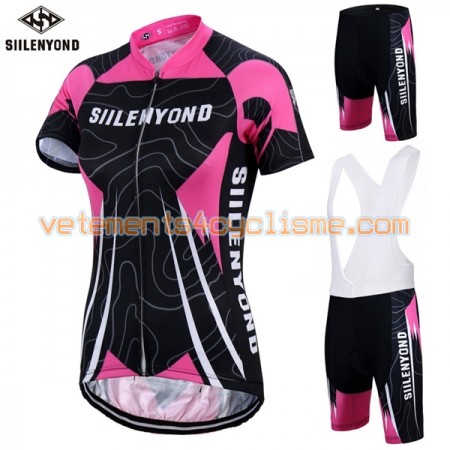 Tenue Cycliste et Cuissard à Bretelles Femme 2017 Siilenyond N005