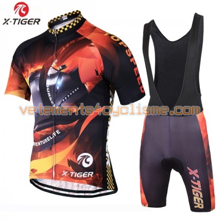 Tenue Cycliste et Cuissard à Bretelles 2017 X-Tiger N024