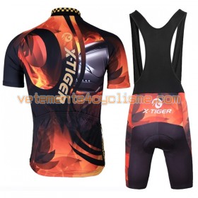 Tenue Cycliste et Cuissard à Bretelles 2017 X-Tiger N024