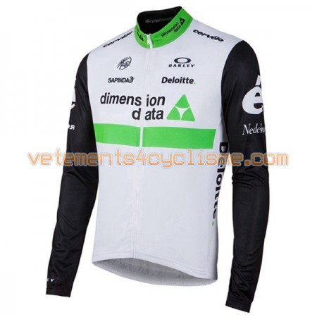 Maillot vélo 2016 Dimension Data Manches Longues N001