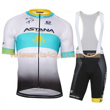 Tenue Cycliste et Cuissard à Bretelles Femme 2017 Astana Pro Team N002