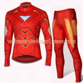 Tenue Cycliste Manches Longues et Collant Long 2017 Super Hero Brand N003