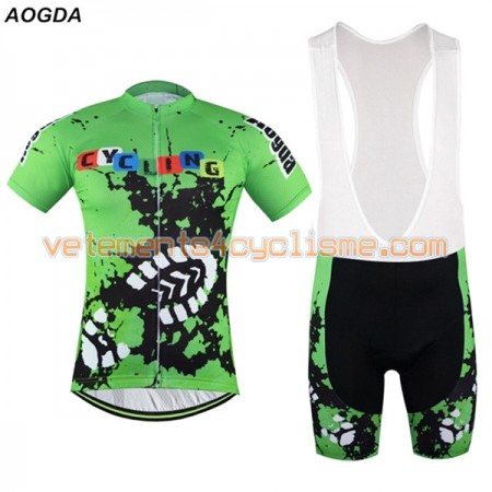 Tenue Cycliste et Cuissard à Bretelles 2017 Aogda N041