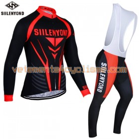 Tenue Cycliste Manches Longues et Collant à Bretelles 2017 Siilenyond N034