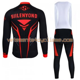 Tenue Cycliste Manches Longues et Collant à Bretelles 2017 Siilenyond N034
