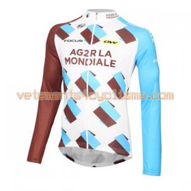 Maillot vélo 2016 AG2R La Mondiale Manches Longues N001