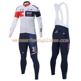 Tenue Cycliste Manches Longues et Collant à Bretelles 2016 IAM Cycling N001