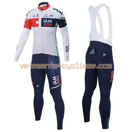 Tenue Cycliste Manches Longues et Collant à Bretelles 2016 IAM Cycling N001