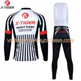 Tenue Cycliste Manches Longues et Collant à Bretelles 2017 X-Tiger N007
