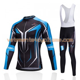 Tenue Cycliste Manches Longues et Collant à Bretelles 2017 Aozhidian N022