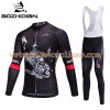 Tenue Cycliste Manches Longues et Collant à Bretelles 2017 Aozhidian N025