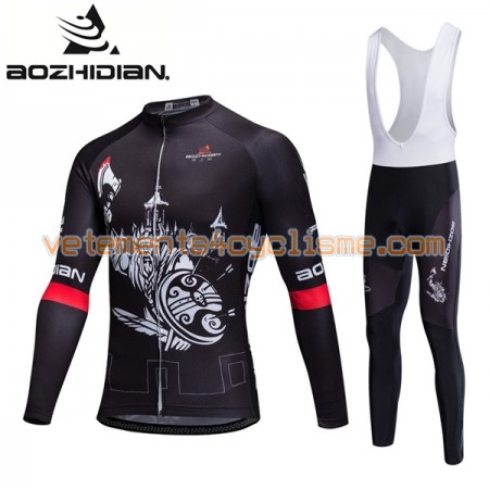 Tenue Cycliste Manches Longues et Collant à Bretelles 2017 Aozhidian N025