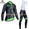 Tenue Cycliste Manches Longues et Collant à Bretelles 2017 Siilenyond N031