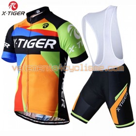 Tenue Cycliste et Cuissard à Bretelles 2017 X-Tiger N018
