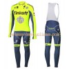 Tenue Cycliste Manches Longues et Collant à Bretelles 2016 Tinkoff N001