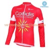 Tenue Cycliste Manches Longues et Collant à Bretelles 2016 Cofidis Pro Cycling Hiver Thermal Fleece N001