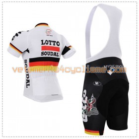 Tenue Cycliste et Cuissard à Bretelles 2016 Lotto Soudal N003