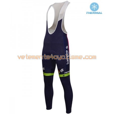 Collant à Bretelles 2016 Lampre-Merida Hiver Thermal Fleece N001