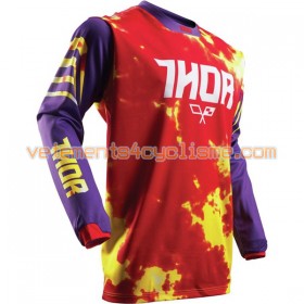 Maillots VTT/Motocross 2017 Thor Pulse TyDy Manches Longues N002