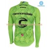 Tenue Cycliste Manches Longues et Collant à Bretelles 2016 Cannondale-Drapac Hiver Thermal Fleece N001