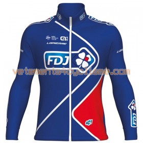 Maillot vélo 2017 FDJ Manches Longues N002