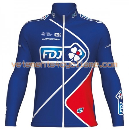 Maillot vélo 2017 FDJ Manches Longues N002
