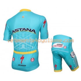 Tenue Cycliste et Cuissard à Bretelles Enfant 2016 Astana Pro Team N015
