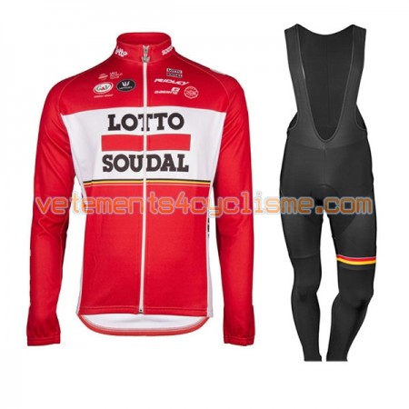 Tenue Cycliste Manches Longues et Collant à Bretelles 2017 Lotto Soudal N001