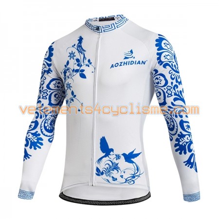 Maillot vélo Femme 2017 Aozhidian Manches Longues N007