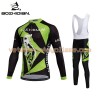 Tenue Cycliste Manches Longues et Collant à Bretelles 2017 Aozhidian N012
