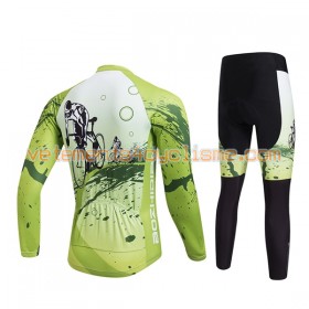 Tenue Cycliste Manches Longues et Collant Long 2017 Aozhidian N029