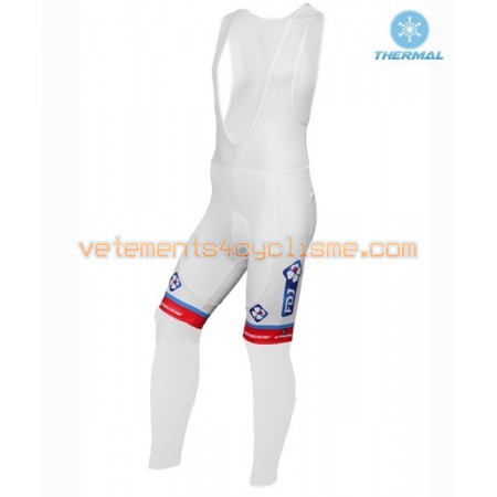 Collant à Bretelles 2016 FDJ Hiver Thermal Fleece N001