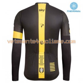 Maillot vélo 2016 Team Sky Hiver Thermal Fleece N003