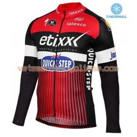 Tenue Cycliste Manches Longues et Collant à Bretelles 2016 Etixx-Quick Step Hiver Thermal Fleece N002