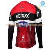 Tenue Cycliste Manches Longues et Collant à Bretelles 2016 Etixx-Quick Step Hiver Thermal Fleece N002
