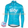 Maillot vélo 2017 Team Sky Hiver Thermal Fleece N002