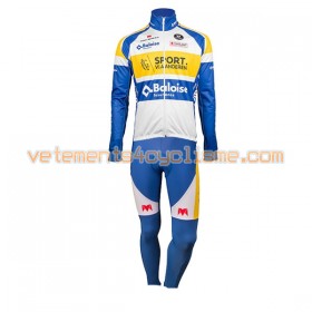 Tenue Cycliste Manches Longues et Collant à Bretelles 2017 Sport Vlaanderen-Baloise N001