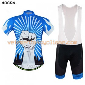 Tenue Cycliste et Cuissard à Bretelles 2017 Aogda N001