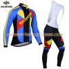 Tenue Cycliste Manches Longues et Collant à Bretelles 2017 Siilenyond N030